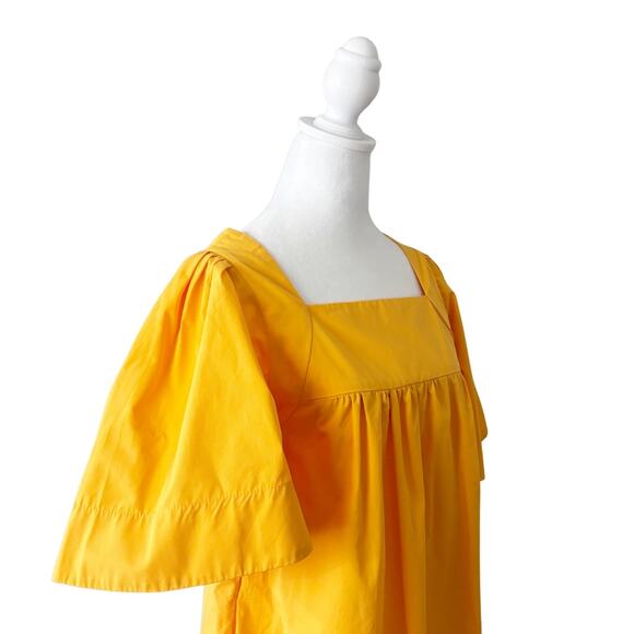 Three Graces Sofia Cotton Poplin Sundress 2 Yellow NEW - Picture 4 of 10